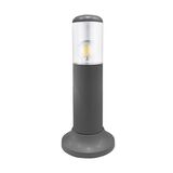 PILLAR FIXTURE PC CYLINDRICAL H:40cm D:90mm E27 IP54 GRAPHITE