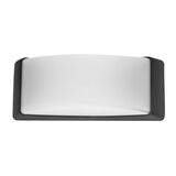 WALL MOUNT FIXTURE PC OVAL E27 MAX.40W-IP65 GRAPHITE