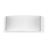 WALL MOUNT FIXTURE PC OVAL E27 MAX.40W-IP65 WHITE