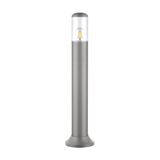 PILLAR FIXTURE PC CYLINDRICAL D:91MM H70CM E27 IP54 GREY