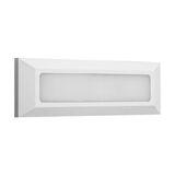 LED WALL LUMINAIRY PC RECTANGLE 4W 3000K IP65 WHITE