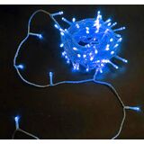 100 LED connectable string light-with program&static w/out power supply transparent cable 5m Blue IP44