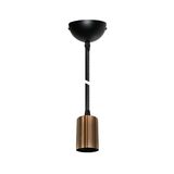 Assembled  Aluminum lampholder E27 M10 Red Bronze with black canopy & cable