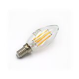 LED ΛΑΜΠΑ COG ΚΕΡΑΚΙ ΔΙΑΦΑΝΟ Ε14 4W 230V ΨΥΧΡΟ