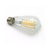 Led COG E27 Clear ST64 230V 8W Warm White