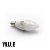 LED ΛΑΜΠΑ ΚΕΡΑΚΙ Ε14 8W 230V ΛΕΥΚΟ 4000Κ VALUE