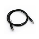 Patch Cord UTP5 Cat5e CCA 4x2x7*0.16mm black 1m ECO