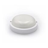 Led bulkhead ceiling mounted light round PP base, PC cover,IP54 8W Φ140x48mm 230V 4000k white