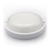 Led bulkhead ceiling mounted light round PP base, PC cover,IP54 18W Φ200x55mm 230V 4000k white