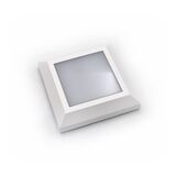 LED ΦΩΤΙΣΤΙΚΟ PC ΕΠΙΤΟIXO ΤΕΤΡΑΓΩΝΟ D125mm 4W 3000K IP65 ΛΕΥΚΟ