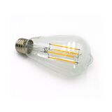 Led COG E27 Clear ST64 230V 8W Dimmable Warm White