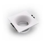 Deep Recessed Spot light square PC GU10 white