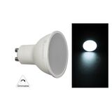 LED ΛΑΜΠΑ GU10 5W 230V 105° ΝΤΙΜΑΡΙΖΟΜΕΝΟ ΨΥΧΡΟ 6200Κ