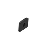 black end caps with hole for alum led profile wall mounted 30-0550020
