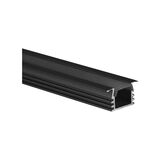 2m aluminum led profile black Deep  L:2m W:24.62mm  H:12.2mm