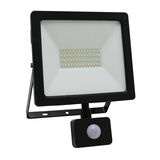 ΠΡΟΒΟΛΕΑΣ LED SMD 50W ΜΕ ΑΝΙΧΝΕΥΤΗ ΚΙΝΗΣ.4100K IP65 ΜΑΥΡΟΣ