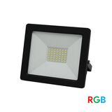 ΠΡΟΒΟΛ.LED-SMD RGB 24VDC 30W 4ΚΑΛΩΔ.ΧΡΕΙΑΖ.CONTROL ΜΑΥΡΟΣ