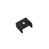 Mounting bracket PC black for aluminum led profile wall mounted