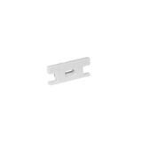 End caps white with hole for aluminum led profile wall fitted 30-056020