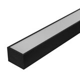 Led aluminum lighting linear 50W 230V 3000K 150cm BLACK