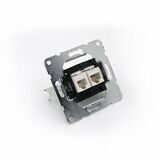 Mechanism IP20 insert for socket RJ11+RJ45 CAT6