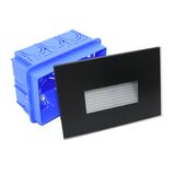 LED ΦΩΤ.ΑΛΟΥΜ.ΧΩΝΕΥΤΟ ΕΜΜΕΣ. ΦΩΤΙΣΜ. 4W MAT CCT ΑΜΜΟΒΟΛΗ ΓΥΑΛΙ ΜΑΥΡΟ