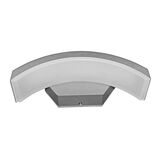 Wall mounted Aluminum Curve Led Upnlight fitting smd Led 10W grey body 4000K