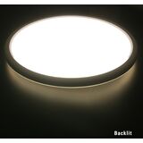 LED ΠΛΑΦΟΝΙΕΡΑ PC ΜΕ ΦΩΤ.BACKLIT 420mm 24W 4000K IP54 ΛΕΥΚΗ