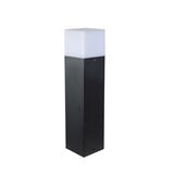 ΚΟΛΩΝΑ ΑΛΟΥΜΙΝΙΟΥ ΤΕΤΡΑΓΩΝΗ D80X80mm h25cm ΝΤΟΥΙ Ε27 ΓΡΑΦΙΤΗΣ