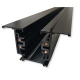 RECESSED TRACK RAIL 3phase  1M BLACK