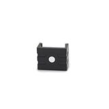 Mounting bracket PC black for aluminum led profile wall mounted