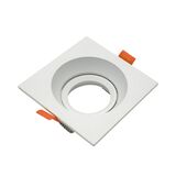 Deep Recessed Spot light square Aluminum MR16 white