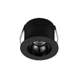 LED SPOT RECESSED ALUMINIUM 3W 50° 230V 4000K BLACK