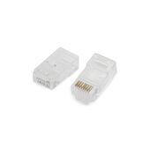 Network plugs CAT6 transparent