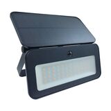 Solar Led floodlight with PIR sensor 1200lm CCT black