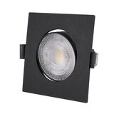 LED ΣΠΟΤ ΨΕΥΔΟΡΟΦΗΣ ΚΙΝΗΤΟ ΤΕΤΡΑΓΩΝΟ 3W/5W/7W CCT 38° MΑΥΡΟ
