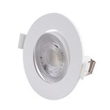 LED ΣΠΟΤ ΨΕΥΔΟΡΟΦΗΣ ΚΙΝΗΤΟ ΣΤΡΟΓΓΥΛΟ 3W/5W/7W CCT 38° ΛΕΥΚΟ
