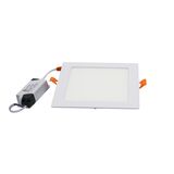 LED ΦΩΤΙΣ.ΨΕΥΔΟΡΟΦΗΣ ΑΛΟΥΜ. ΤΕΤΡΑΓΩΝΟ 12W 3000K 120° ΛΕΥΚΟ