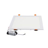 LED ΦΩΤΙΣΤΙΚΑ ΨΕΥΔΟΡΟΦΗΣ ΑΛΟΥΜ.ΤΕΤΡΑΓ. 24W 3000K 120°ΛΕΥΚΟ
