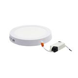LED ΦΩΤΙΣΤΙΚΟ ΟΡΟΦΗΣ ΑΛΟΥΜΙΝΙΟΥ ΣΤΡΟΓΓΥΛΟ 18W 4000K ΛΕΥΚΟ