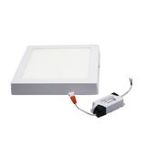 LED ΦΩΤΙΣΤΙΚΟ ΟΡΟΦΗΣ ΑΛΟΥΜΙΝΙΟΥ ΤΕΤΡΑΓΩΝΟ 18W 3000K ΛΕΥΚΟ