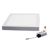 LED ΦΩΤΙΣΤΙΚΟ ΟΡΟΦΗΣ ΑΛΟΥΜΙΝΙΟΥ ΤΕΤΡΑΓΩΝΟ 24W 6300K ΛΕΥΚΟ