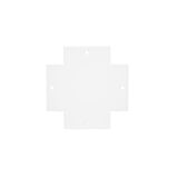 COVER FOR CROSS CONNECTOR FOR RECESSED RAIL 3phase WHITE