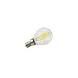 LED ΛΑΜΠΑ COG ΣΦΑΙΡΙΚΟ ΔΙΑΦΑΝΟ Ε14 4W 230V ΘΕΡΜΟ