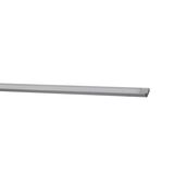 Aluminum profile 2m wall mounted for led strips max W:12.4mm  L:2m W:16.1mm  H:6.05mm SET WITH 2 END CAPS AND FROSTED (MAT) COVE