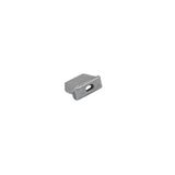 End caps silver with hole for aluminum led profile wall mounted30-155029