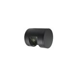 Wall mounted Aluminum Cilindrical 1side lighting fitting 9098 G9 IP44 body black