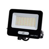 ΠΡΟΒΟΛΕΑΣ LED 50W 230V CCT ΚΑΙ ΓΙΑ ΑΝΙΧΝΕΥΤΗ ΚΙΝΗΣΗΣ IP65 ΜΑΥΡΟΣ