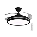ΑΝΕΜΙΣΤΗΡΑΣ ΟΡΟΦΗΣ Φ106cm DC32W LED 36W CCT PC ΜΕ ΤΗΛ/ΡΙΟ ΜΑΥΡΟΣ