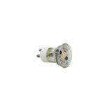 LED ΛΑΜΠΑ GU10 MR11 ΓΥΑΛΙΝΟ 2W 105° ΛΕΥΚΟ 4000Κ